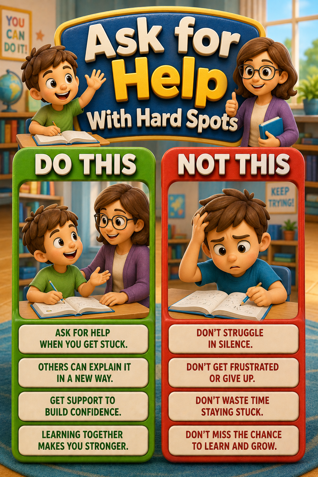 Ask for Help With Hard Spots poster