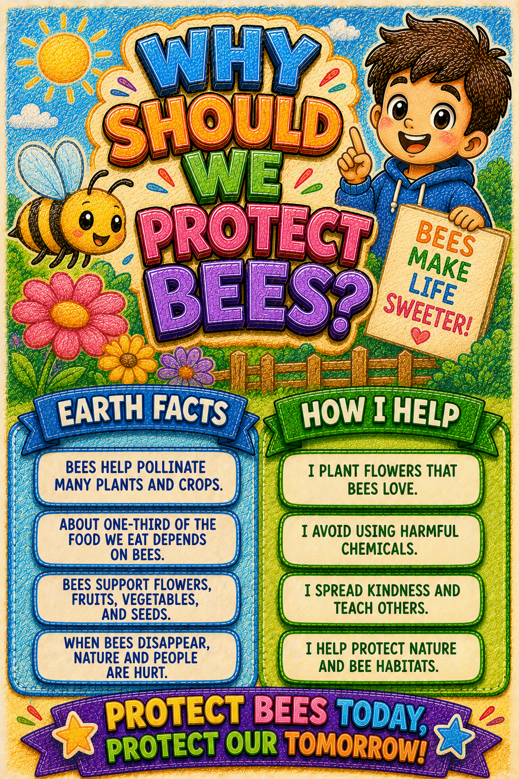Protect Bees poster