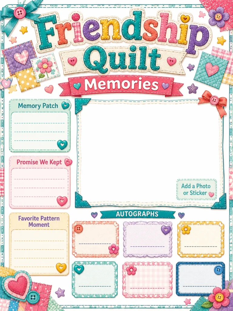 Memory, Photo or Autograph Page