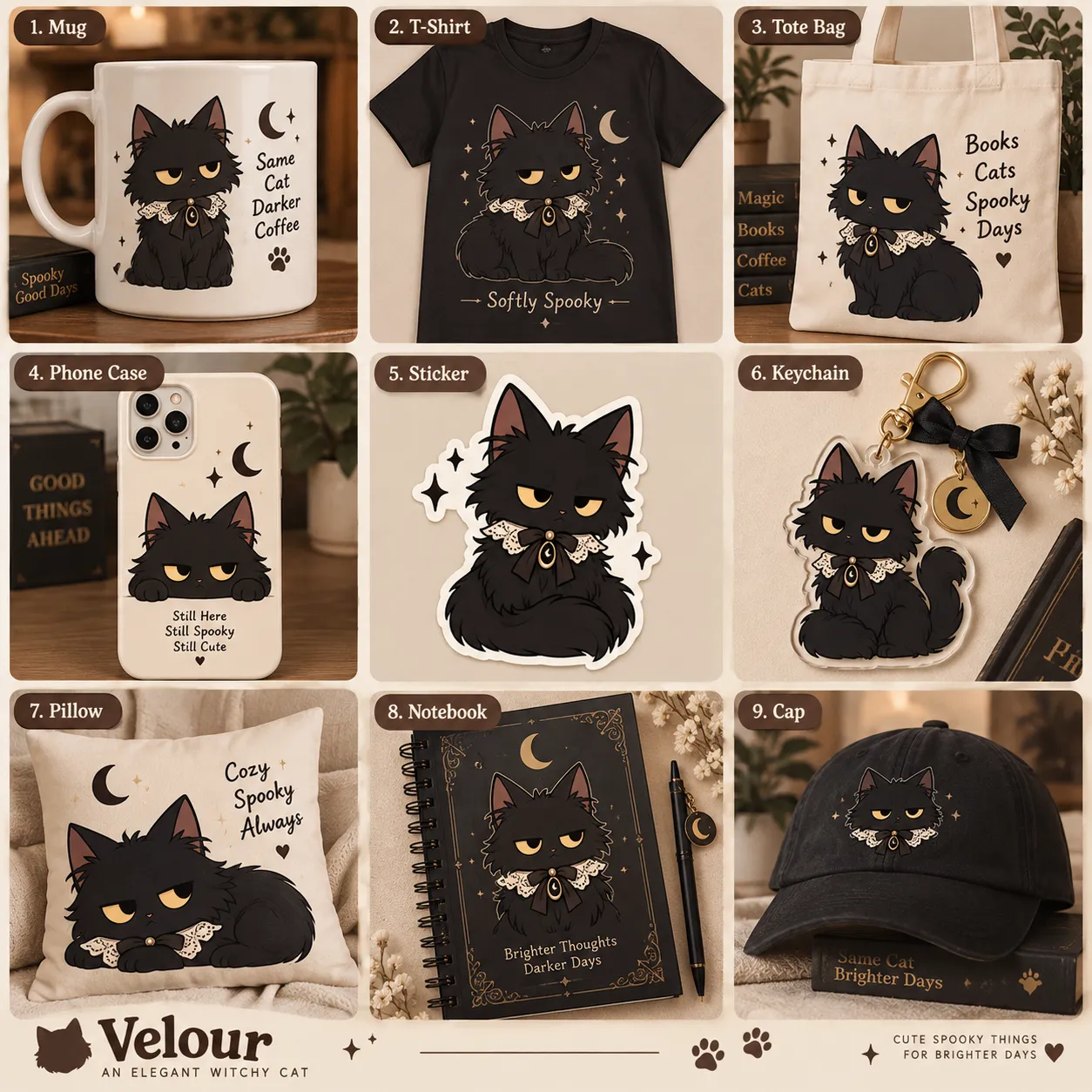 Branded Etsy shop built around one recurring mascot