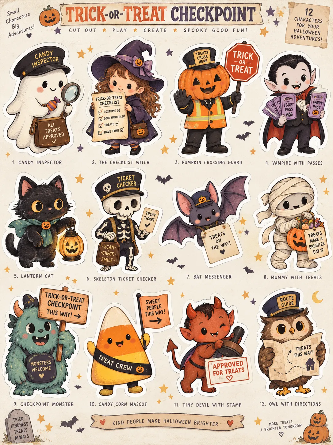 Cute Spooky Clipart and Cut-outs