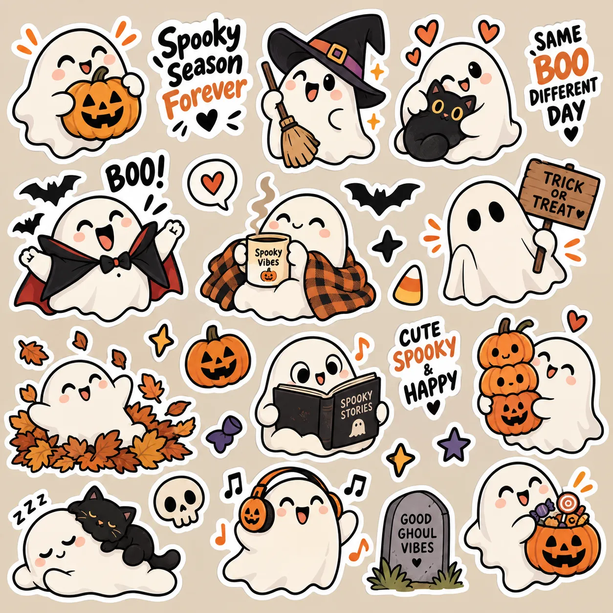 Cute Spooky Sticker