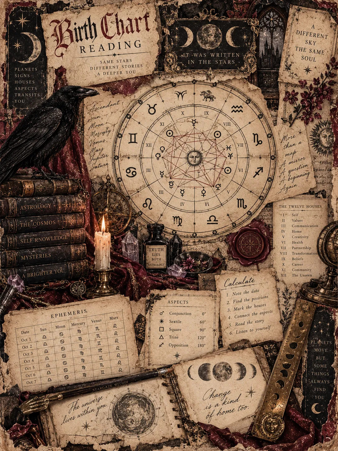 Gothic Halloween Journal Pages