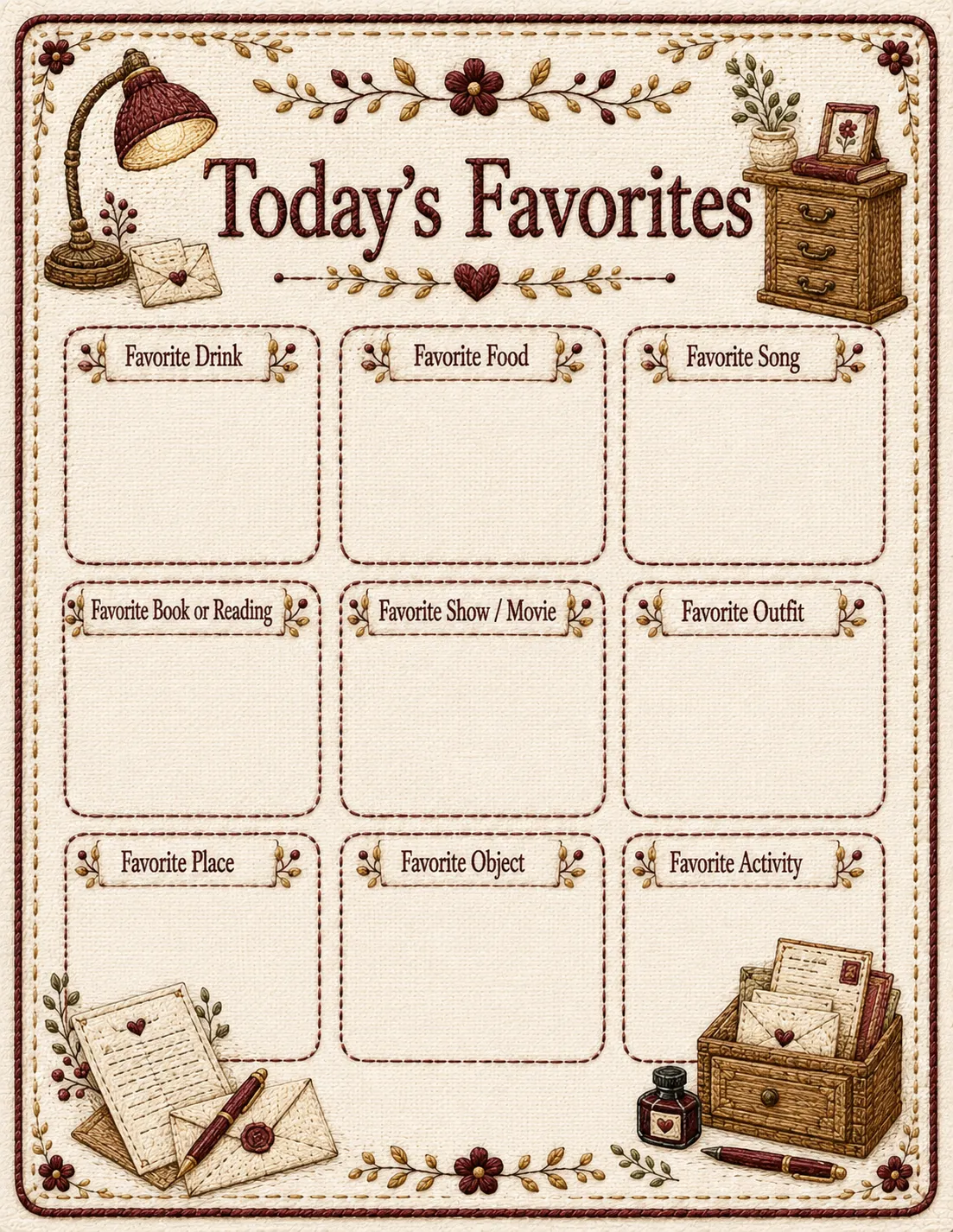 Letter Writing & Pen Pal Cozy