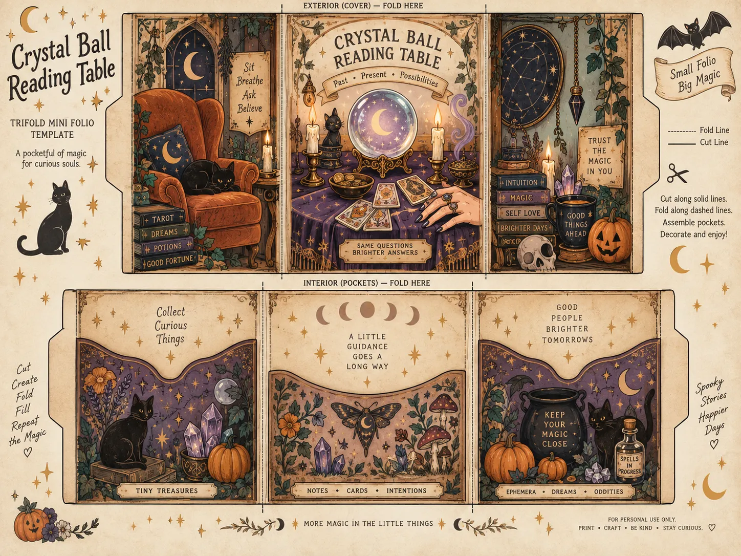 Cute Spooky Mini Folios and Folders