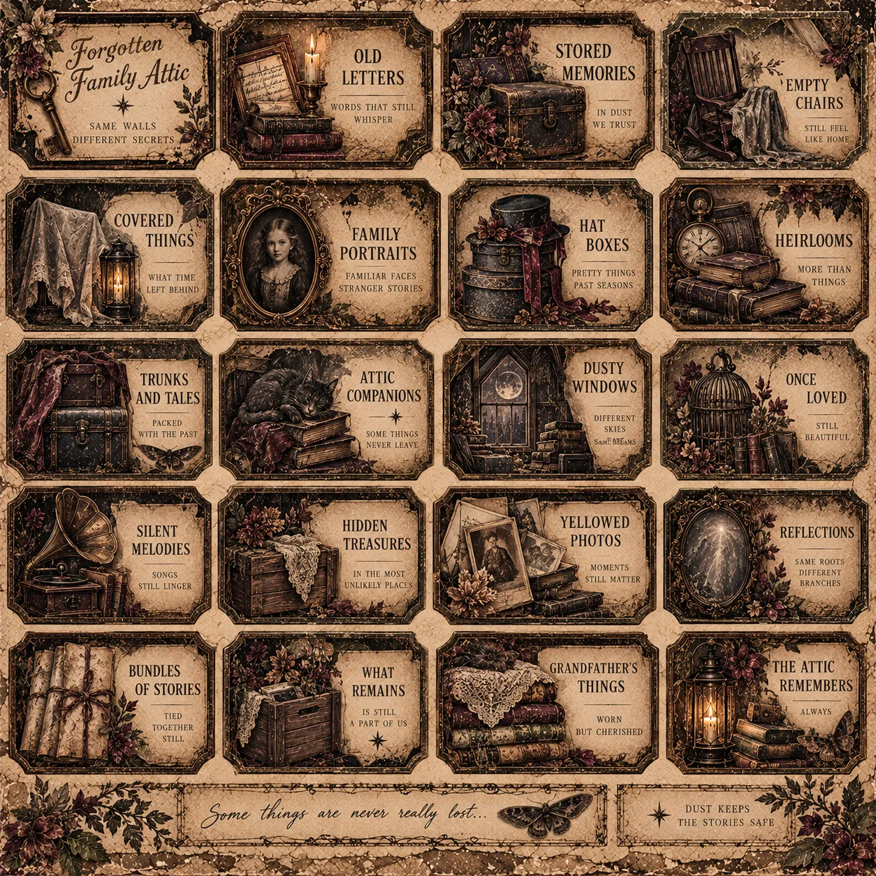 Witchy Botanical Small Tags and Labels