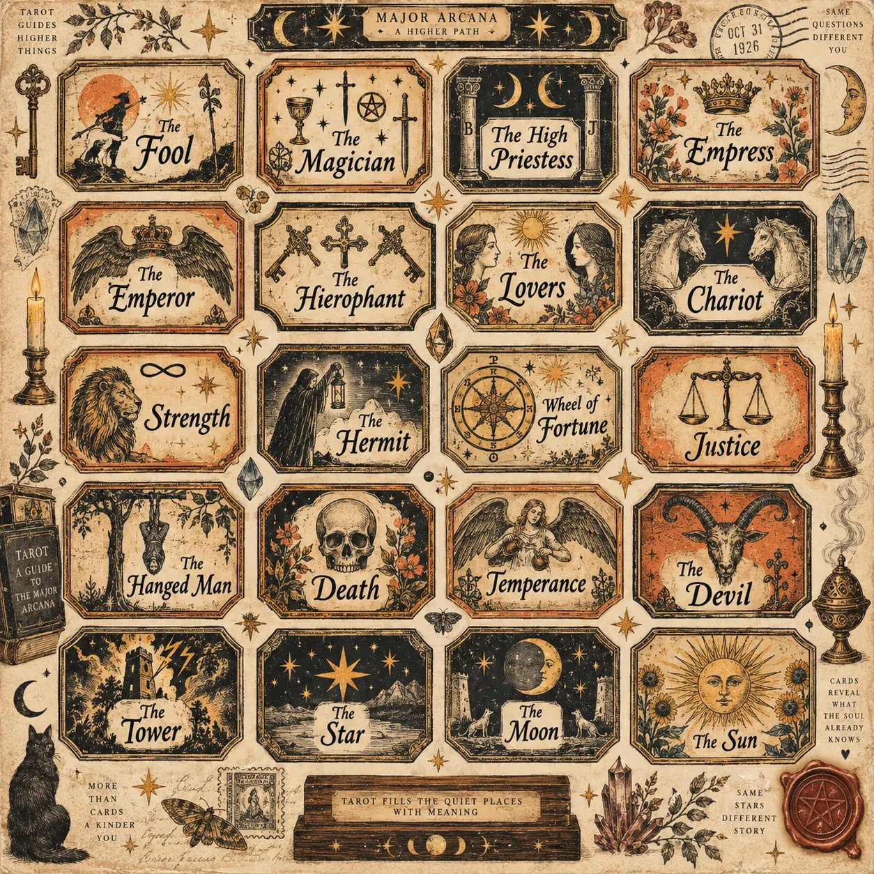 Vintage Halloween Small Tags and Labels