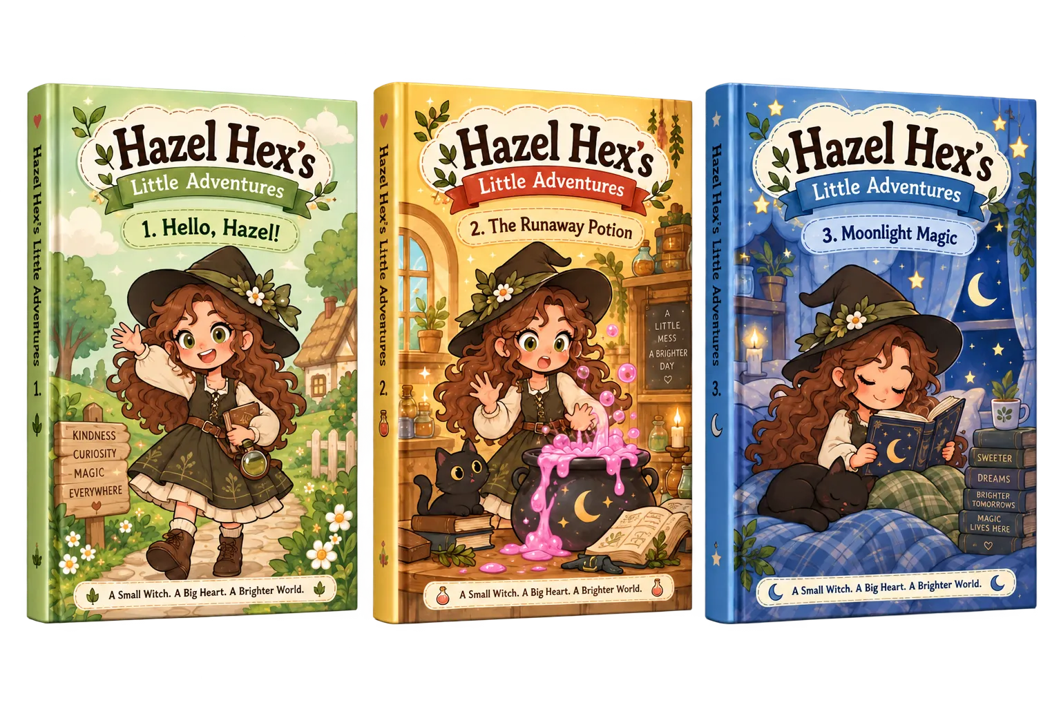 Hazel Hex three-book mascot series