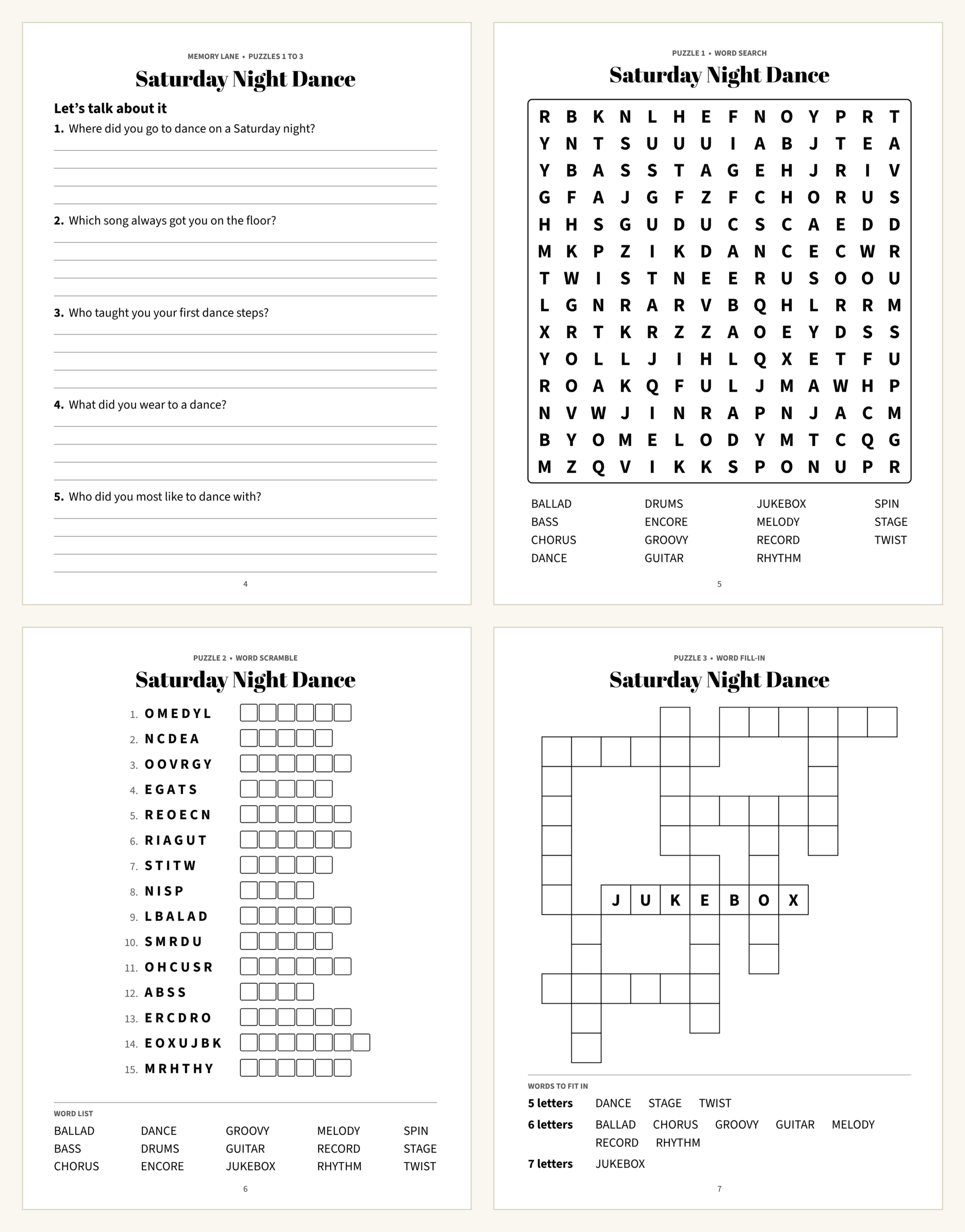 3 in 1 Puzzle Book sample page