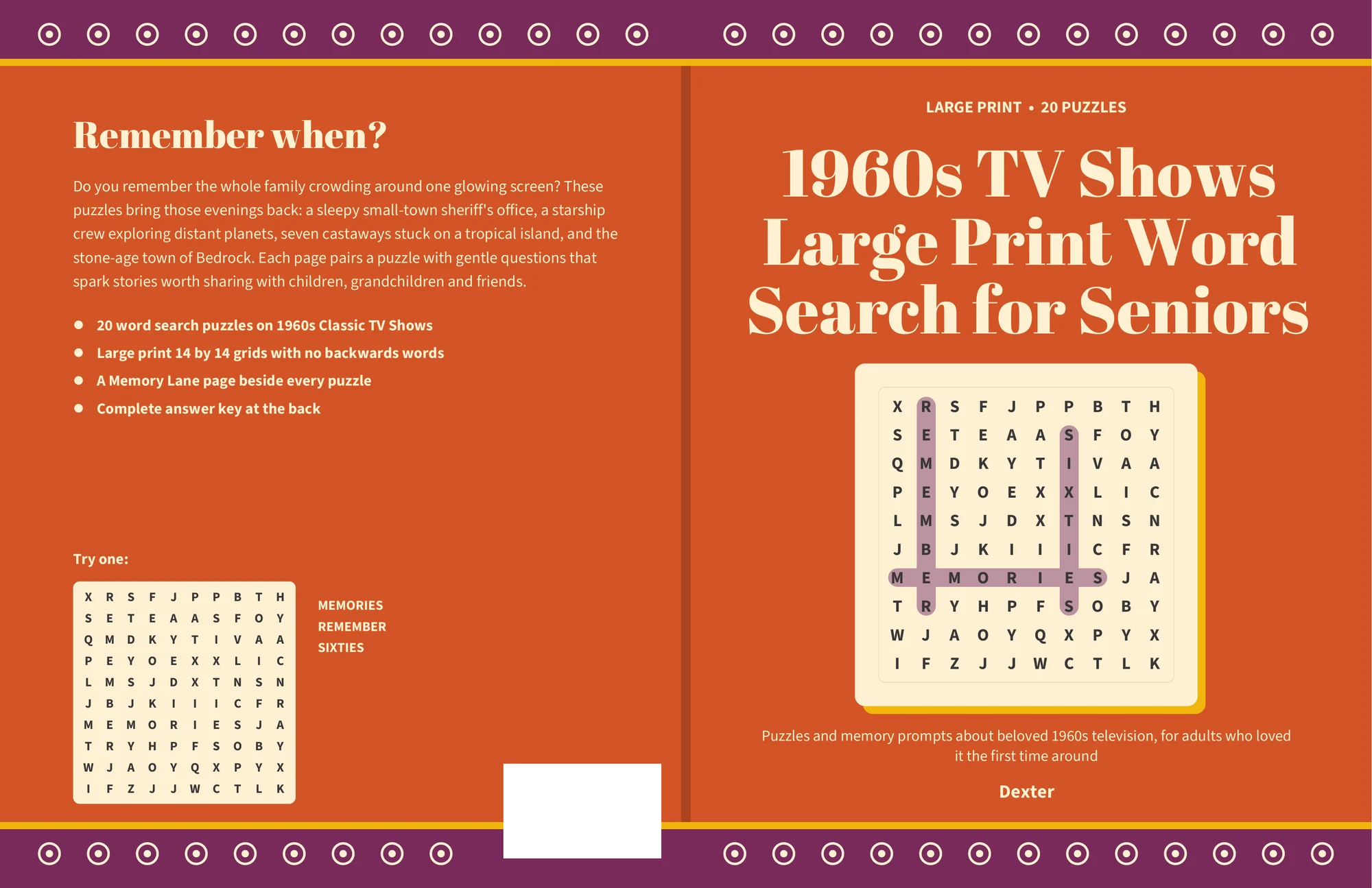 Full wraparound cover with back cover, spine and front cover